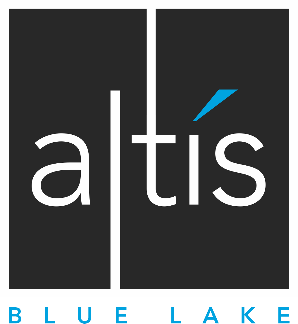 A blue lake logo with the word "altis" in the center.
